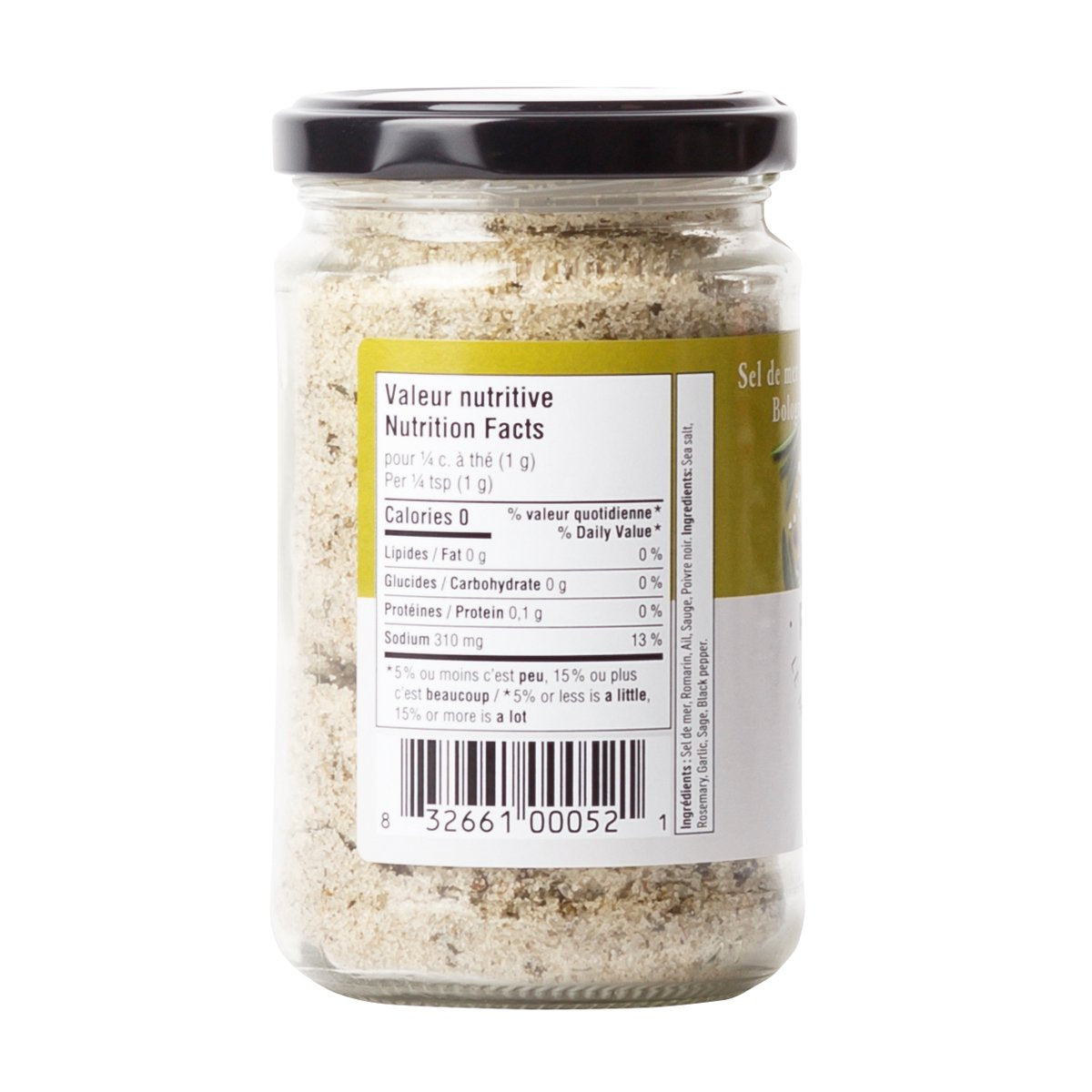 Bologna sea salt with fresh herbs