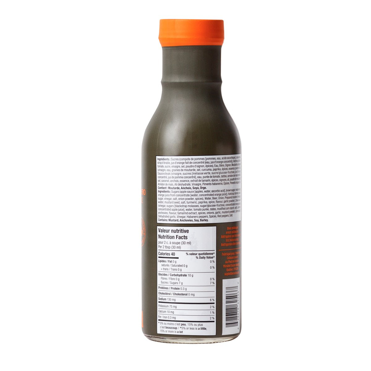 Maple & Habanero BBQ Sauce - Nutrition Facts