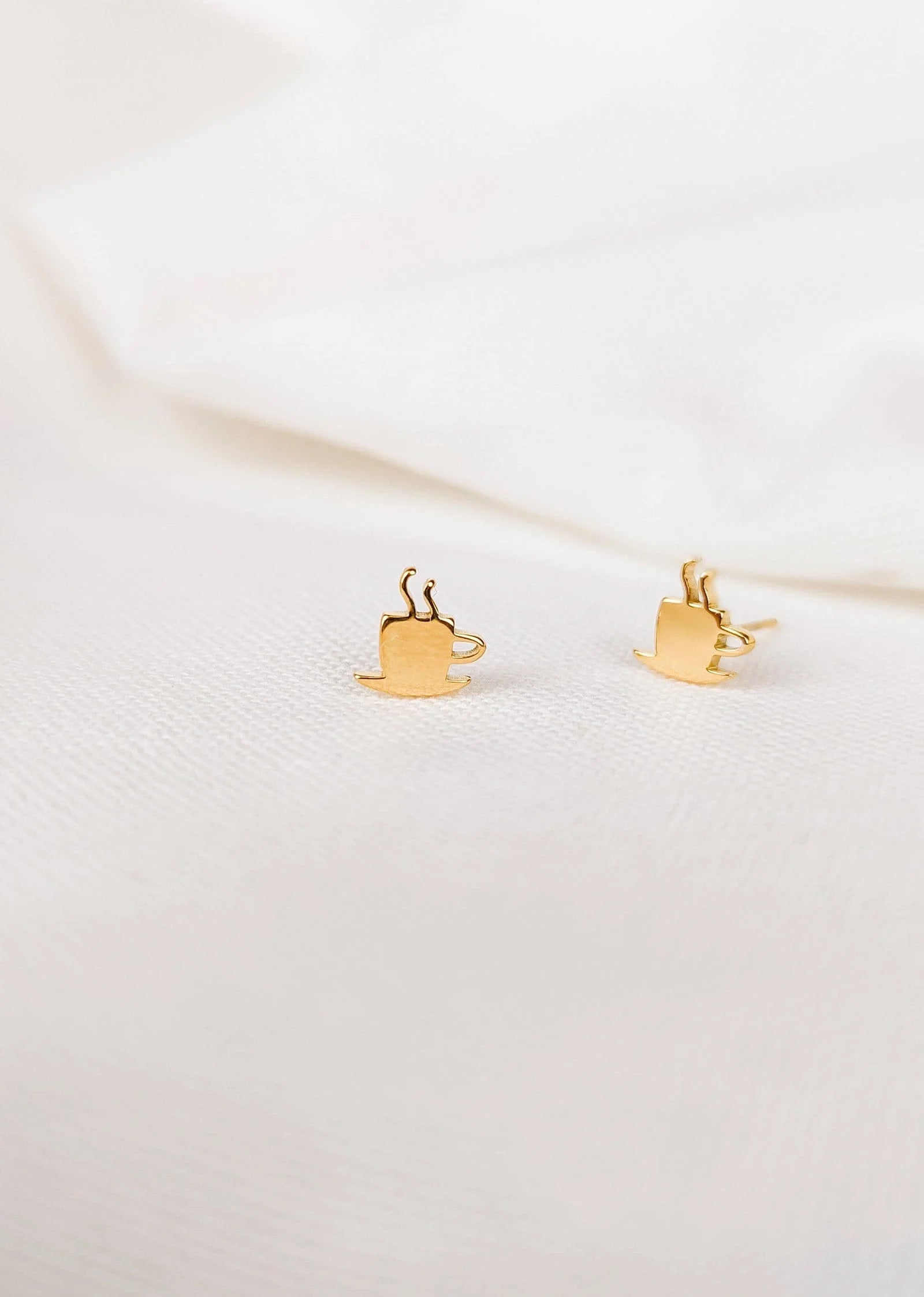 Cafecito - Gold plated earrings