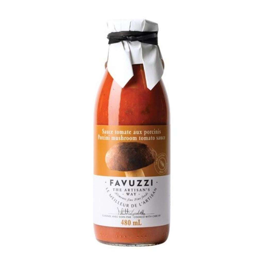 Favuzzi Porcini Sauce Mushroom and Tomato in Bottle