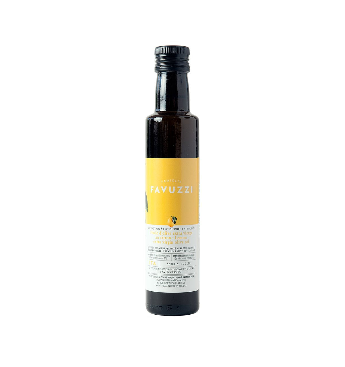 Lemon extra virgin olive oil