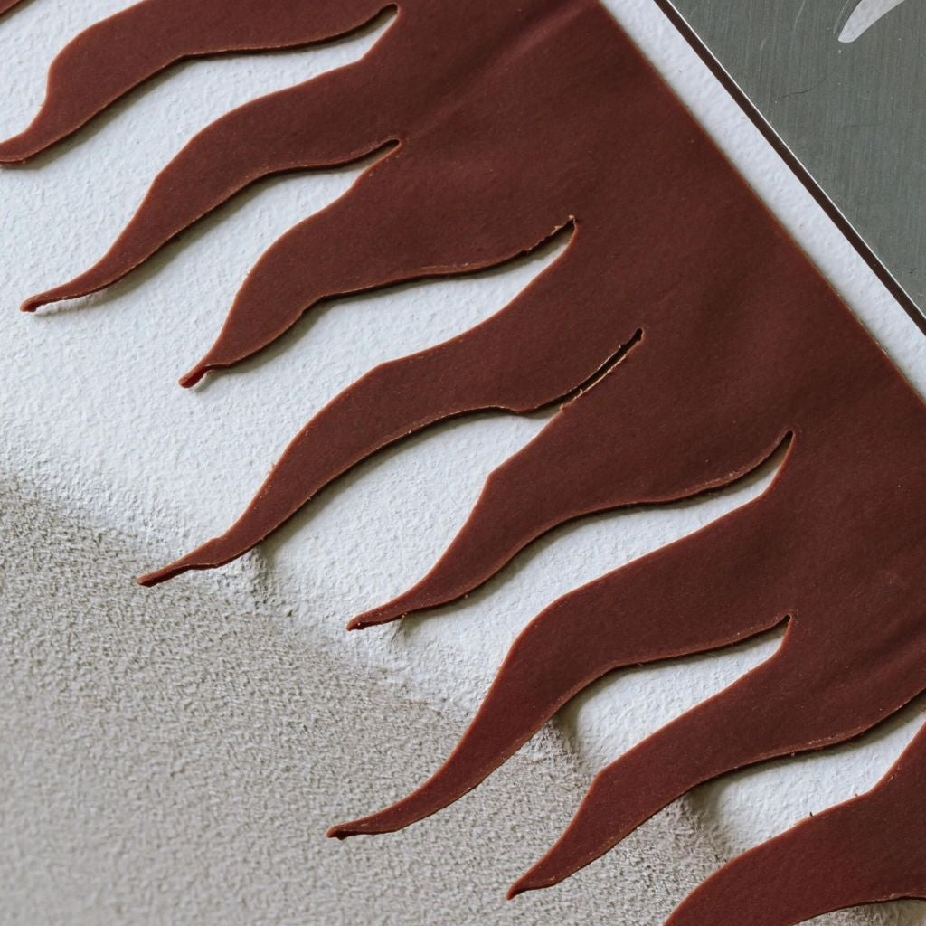 Flame Shaped Chocolate from Template