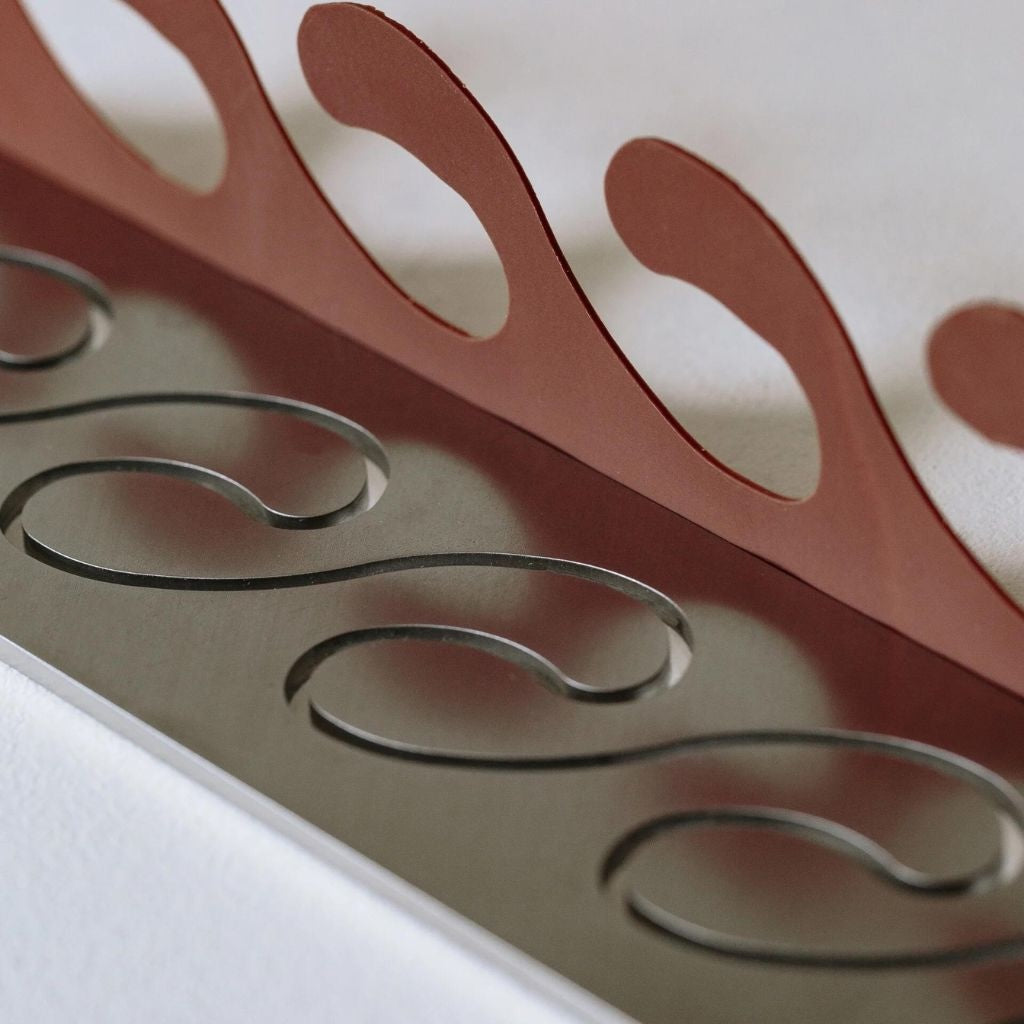 Chocolate Wave Shape Made By Template