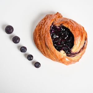Le fournil bakery danish twist with blueberries and cream cheese