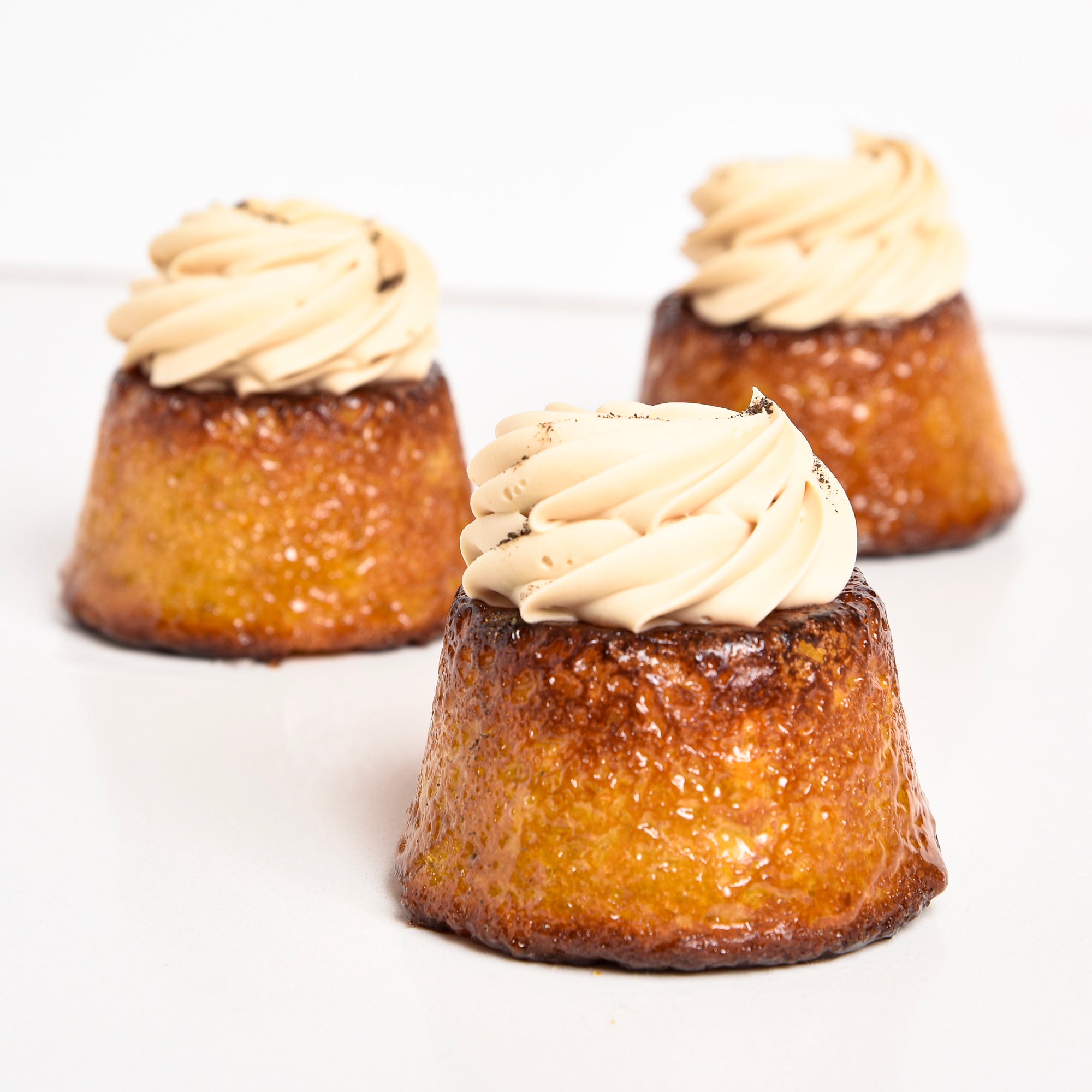 Group of Le fournil Bakery's orange cakes.