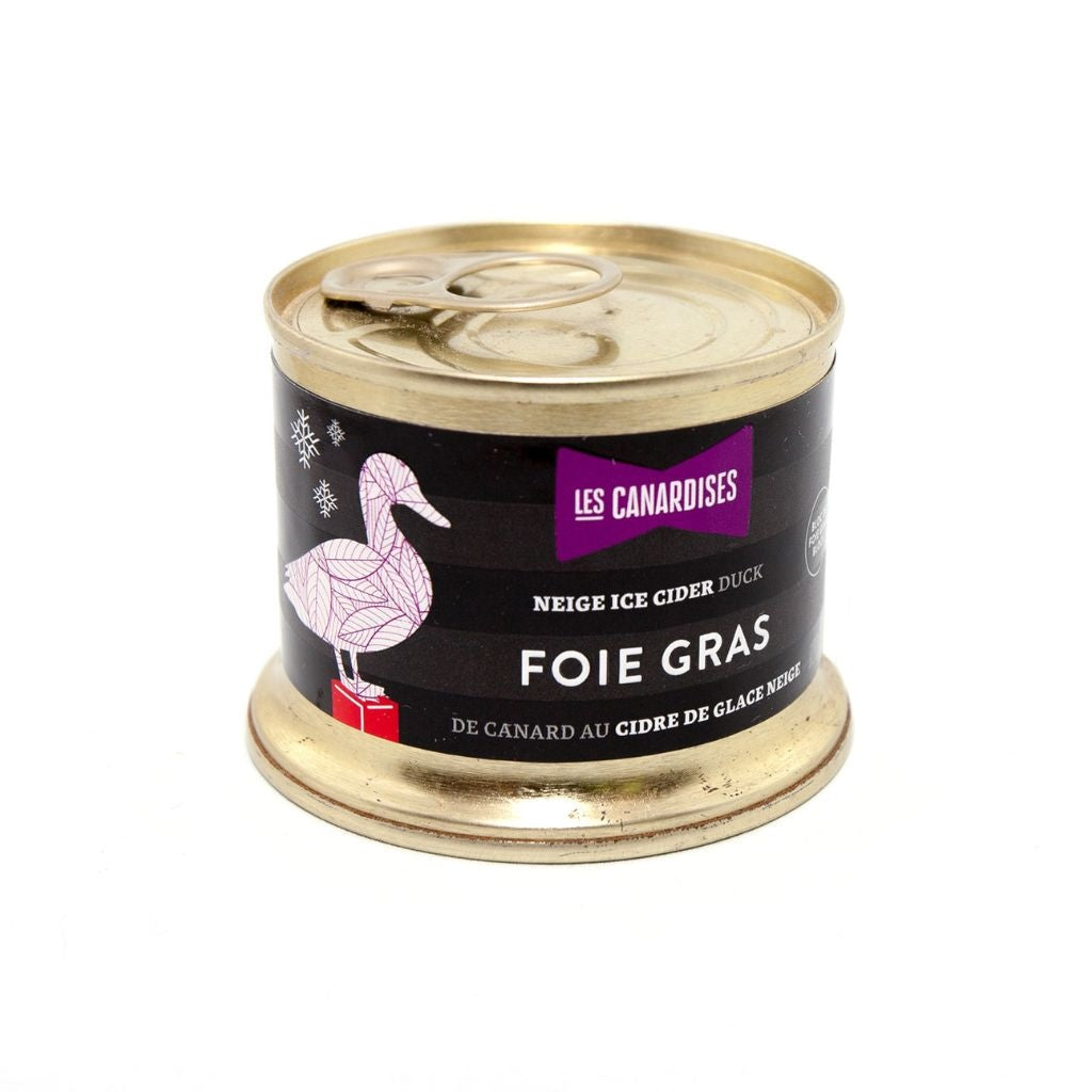 Les Canardises Bloc de Foie Gras Ice Cider in Tin