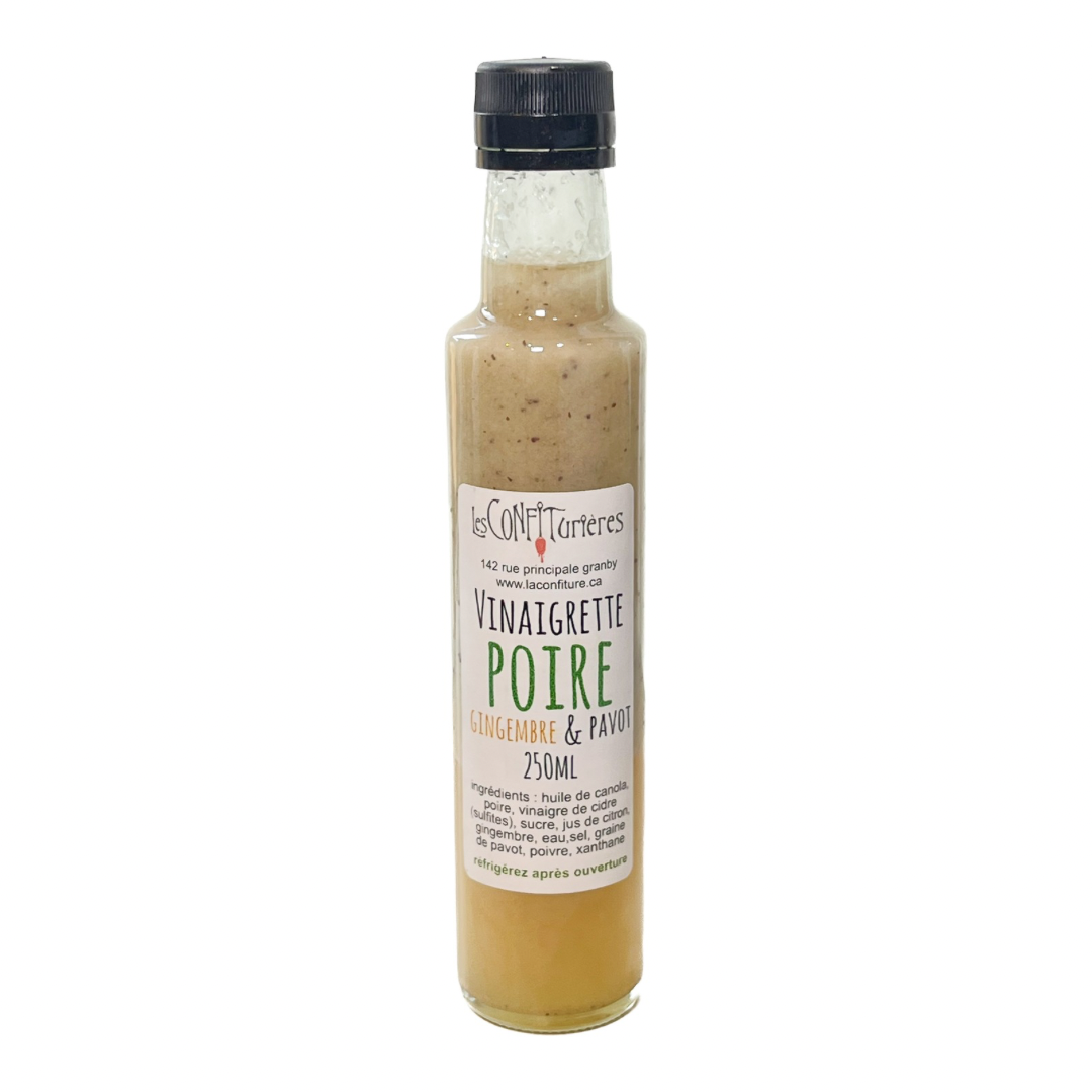 Pear, Ginger and Poppy Seed Salad Dressing