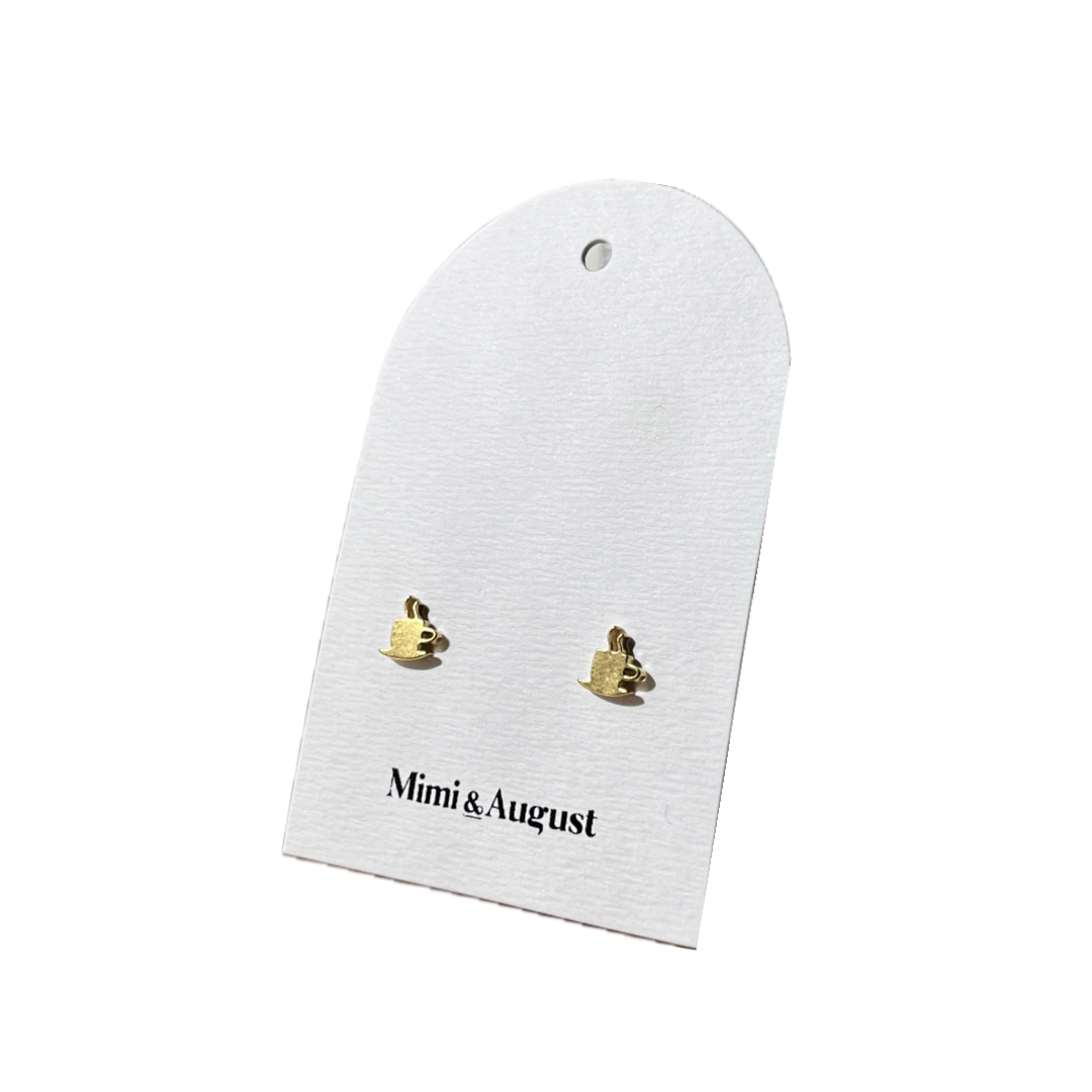 Cafecito - Gold plated earrings