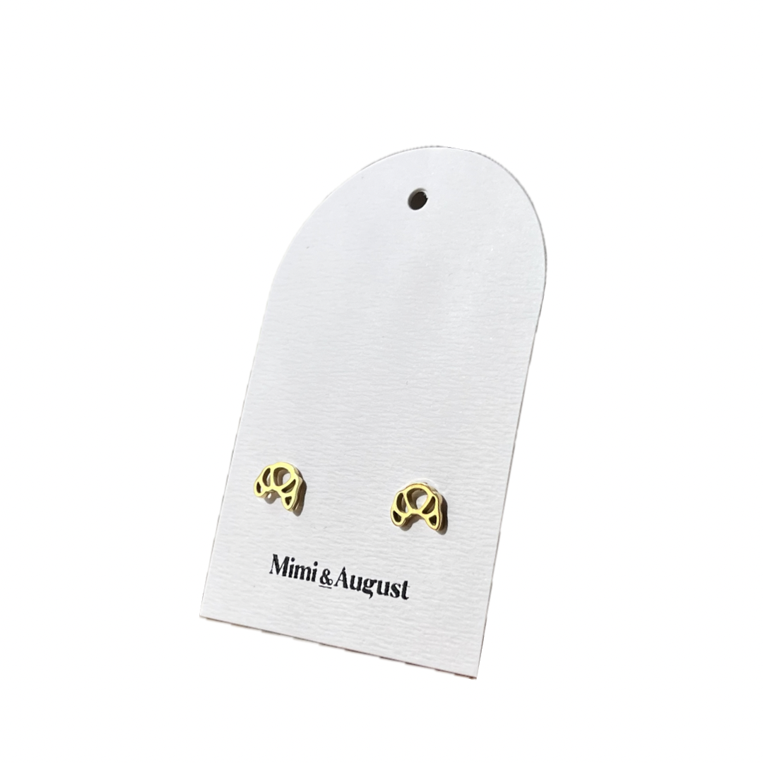 Croissant - Gold plated earrings