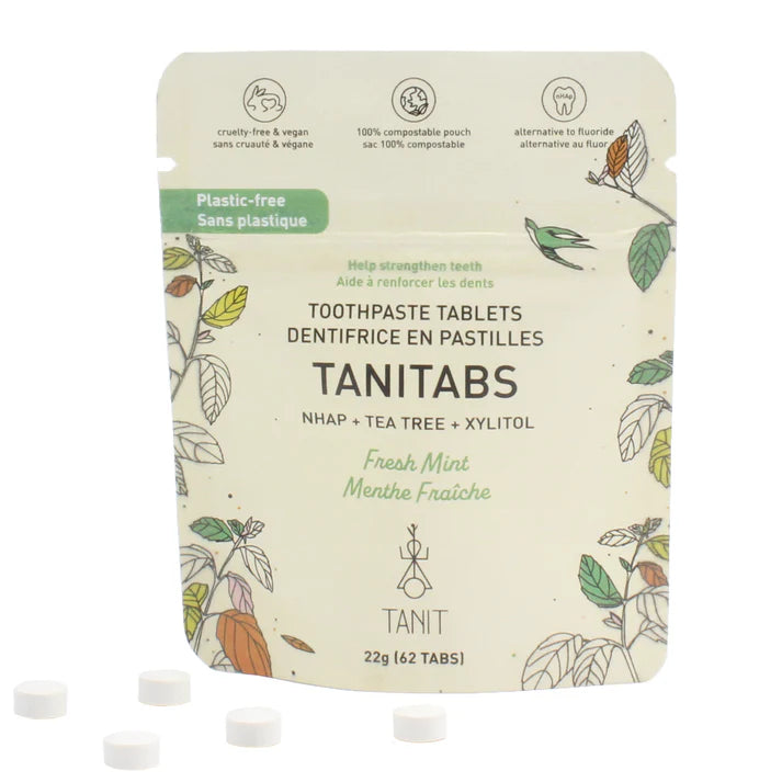 Small Pack (62 Tablets) Eco-Refill Packs – Tanitabs Toothpaste & Mouthwash Tablets
