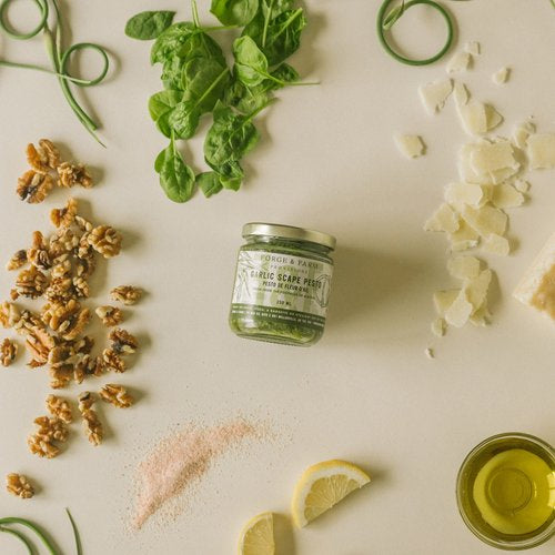 Garlic scape pesto