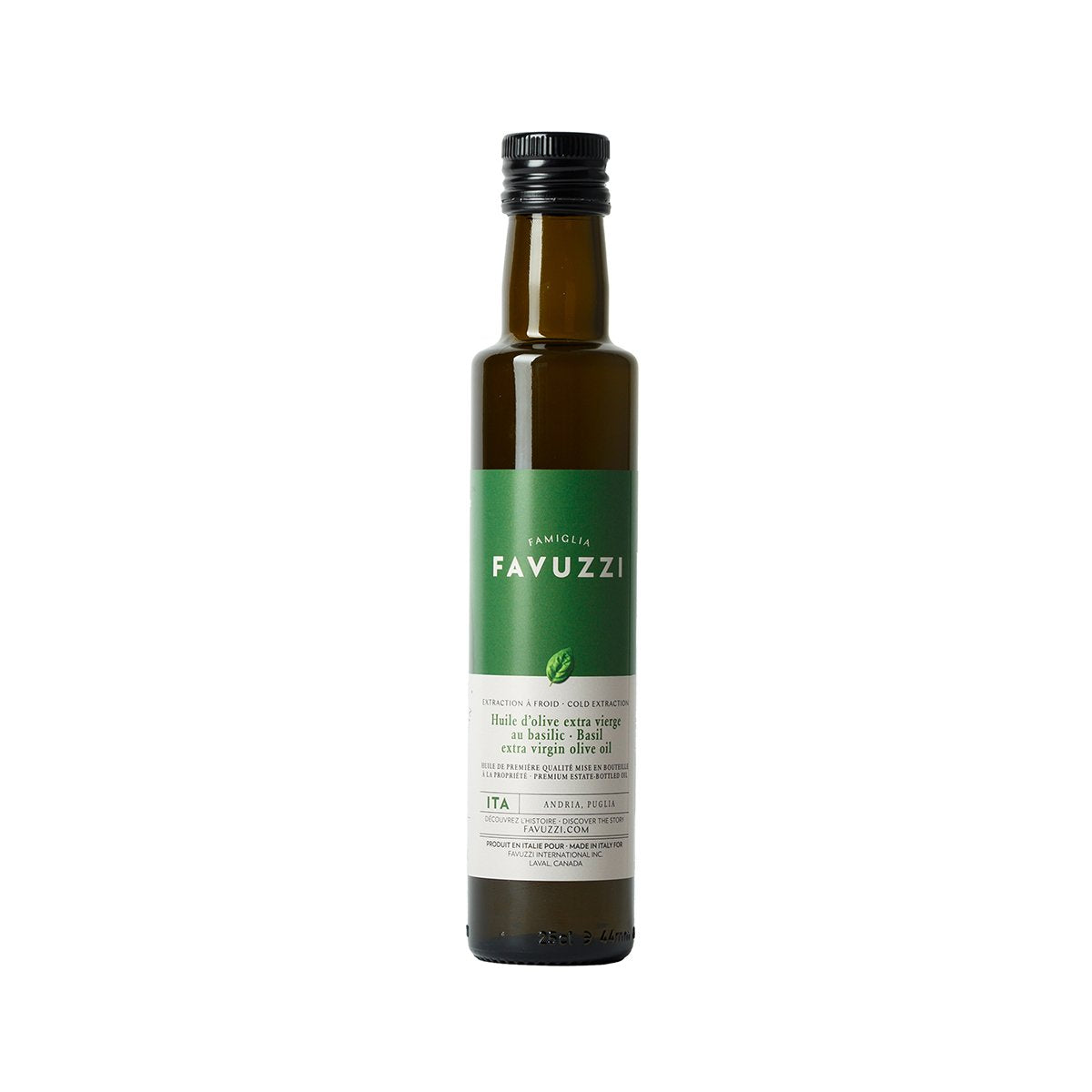 Basil extra virgin olive oil