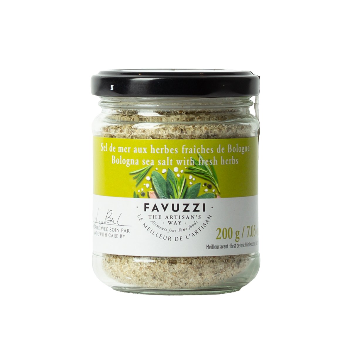 Favuzzi's Bologna seasalt with fresh hergs - 200 g