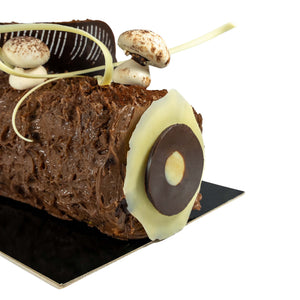 Details of the bûche de Noël - La classique by Le fournil Bakery - Christmas 2025