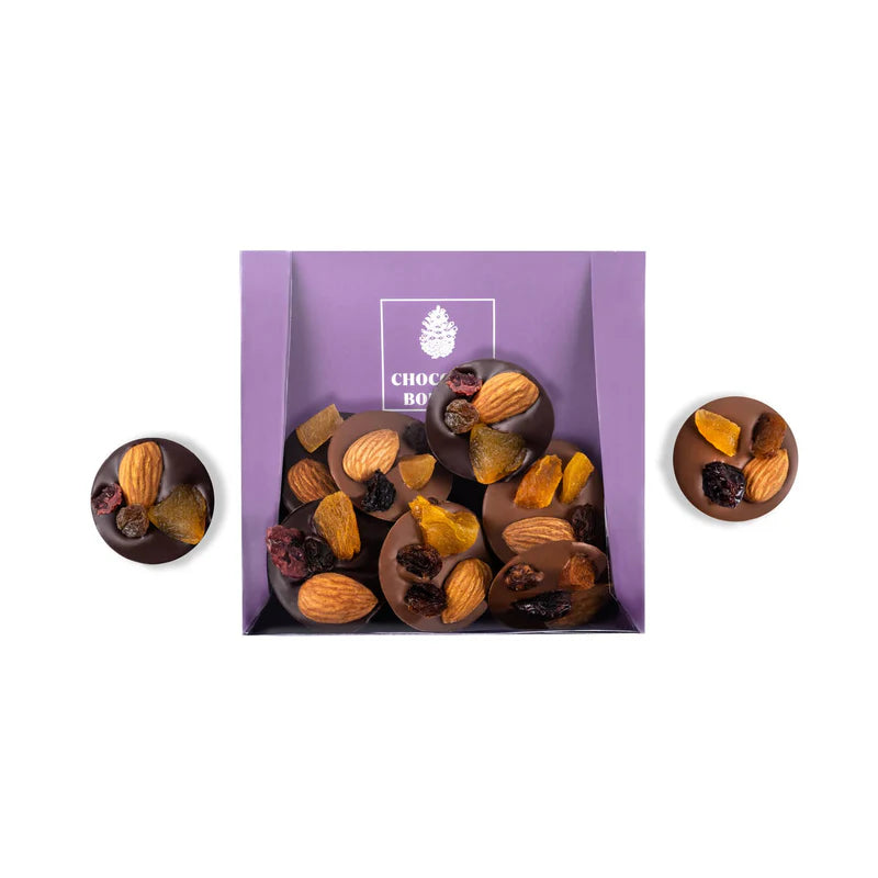 Assorted dried fruit mendiants