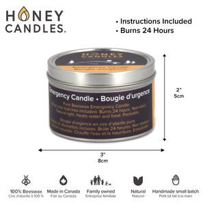 Emergency Candle Info - Honey Candles