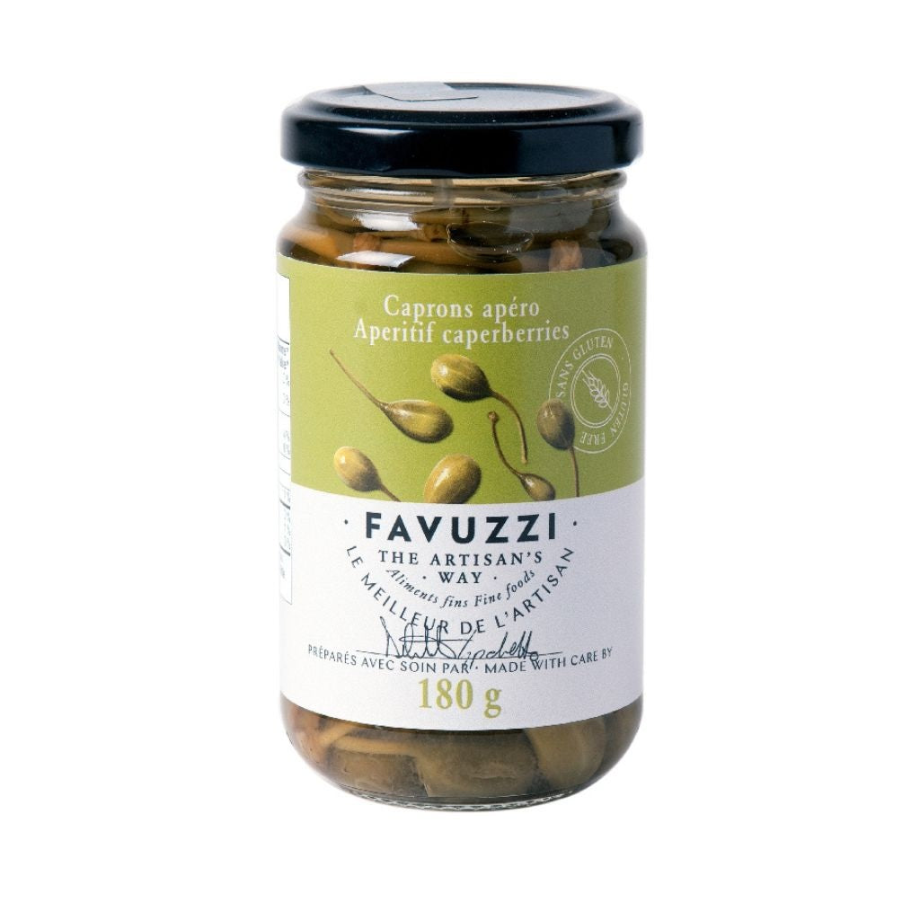 Favuzzi Apéritif Caperberries in glass jar
