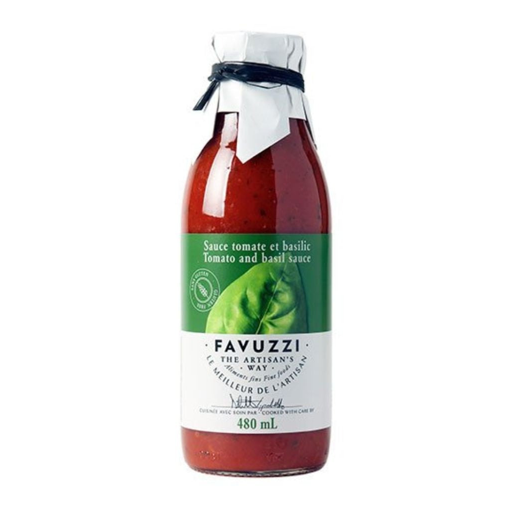 Favuzzi Basil Sauce in Glass Bottle