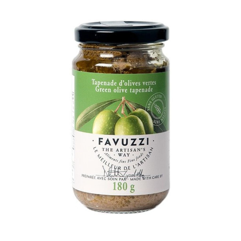 Favuzzi Green Olive Tapenade for Pasta Sauces Canapes or Other Dishes
