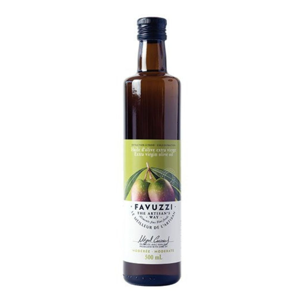 Favuzzi Moderate Extra Virgin Olive Oil for Everyday Use in Bottle