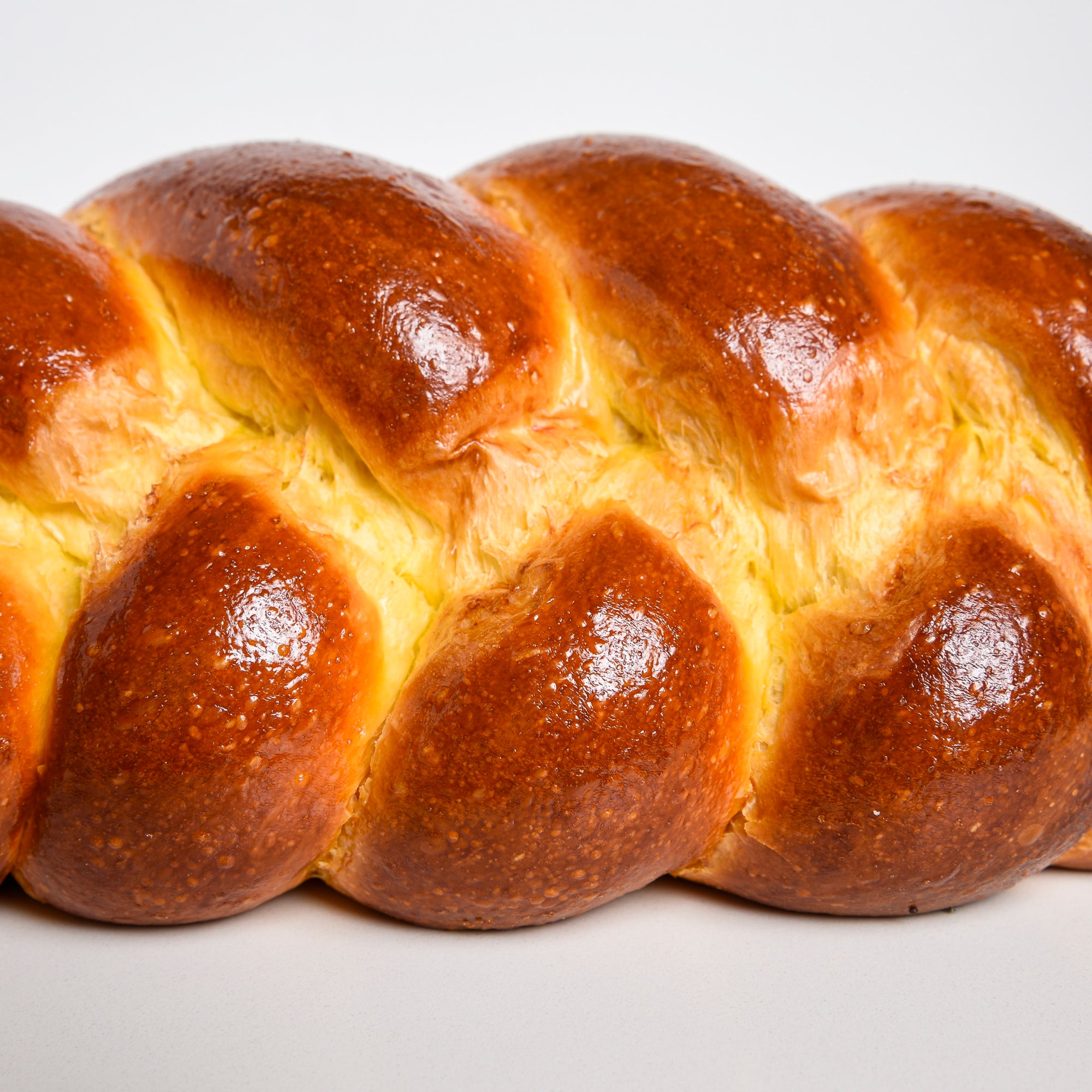 Close up of Le fournil challah with no seeds