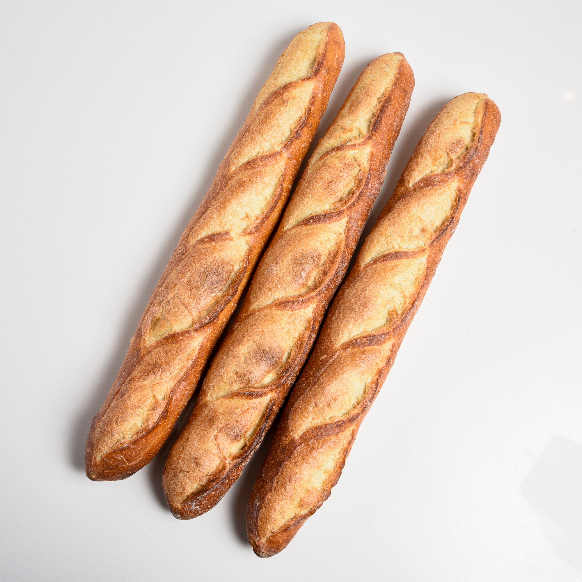 Group of Le fournil bakery traditional French baguettes