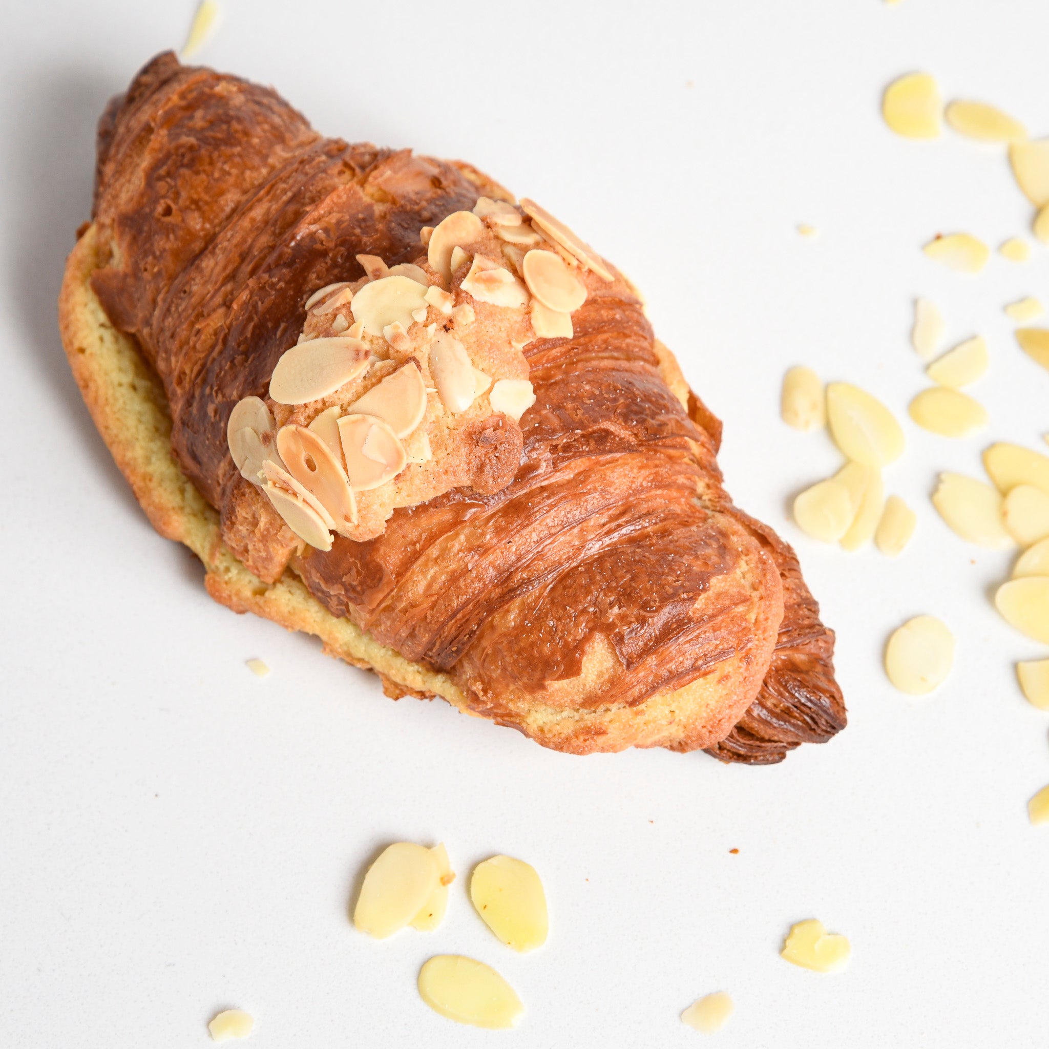 Le fournil bakery croissant aux amandes filled with homemade almond cream