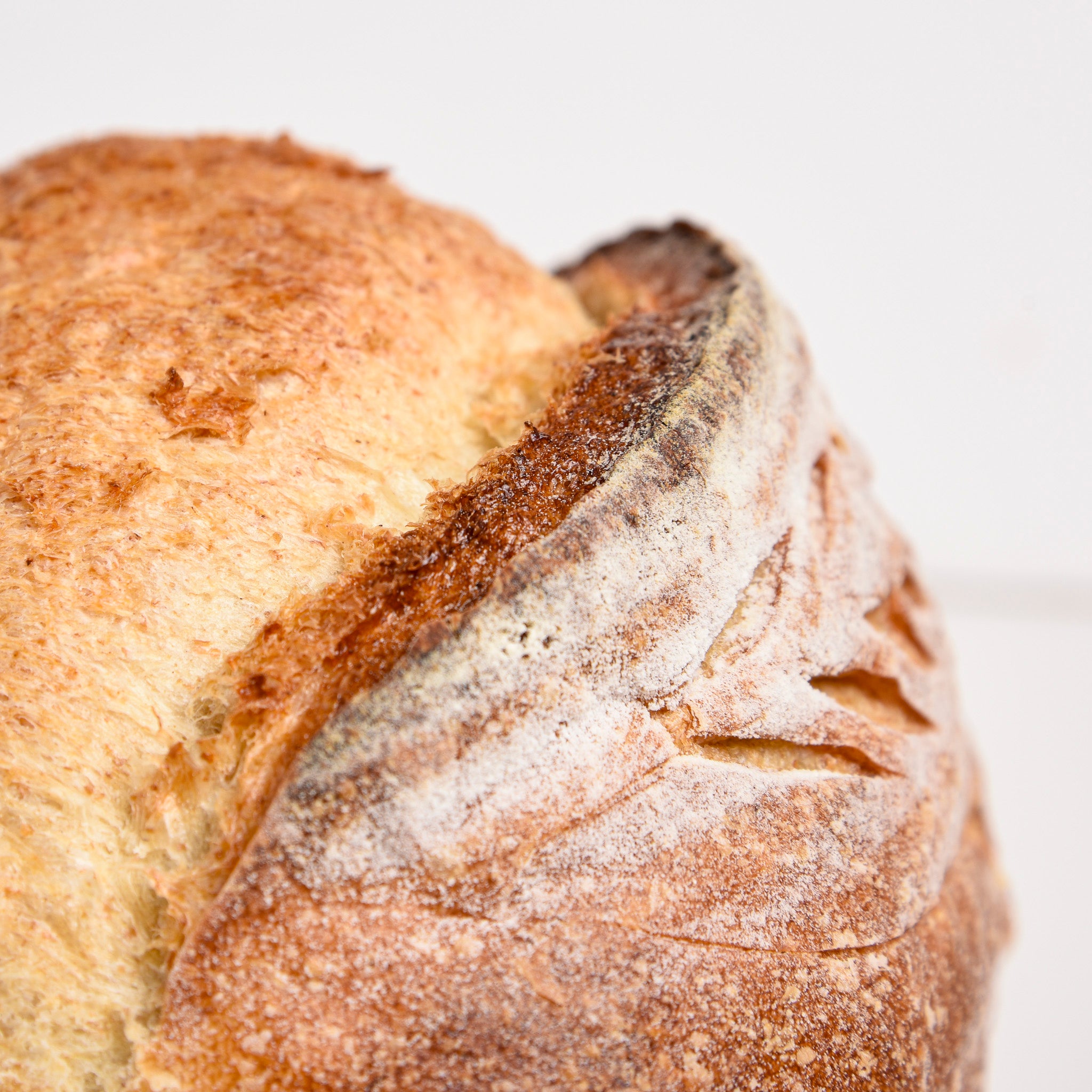 Close up of Le fournil bakery pain de campagne bread loaf