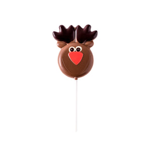 Reindeer milk chocolate lollipop by Chocolat boréal