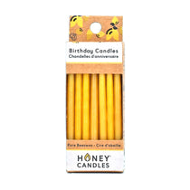 Honey Candles beeswax Birthday Candles - natural colour