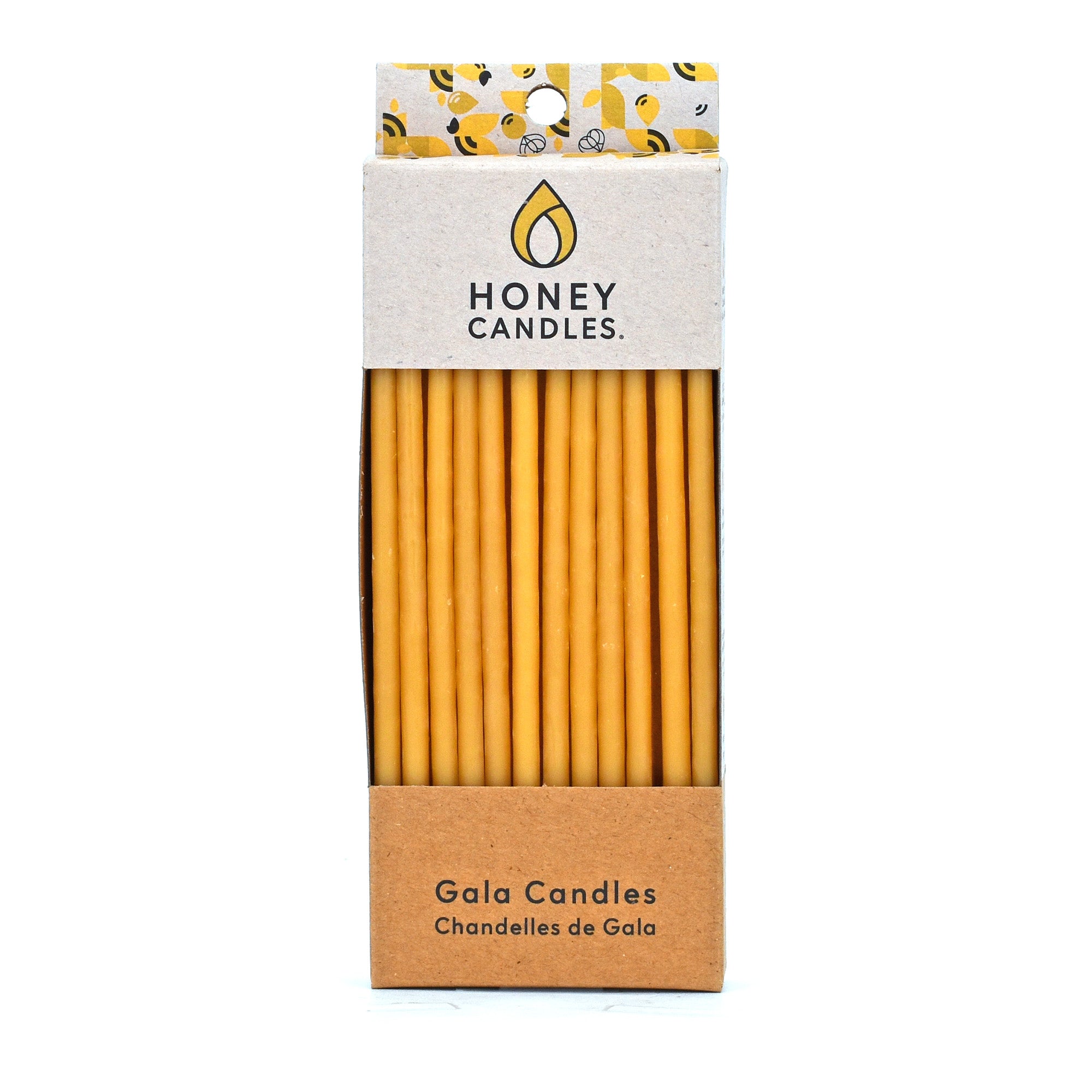 Honey Candles beeswax Gala Candles - natural colour