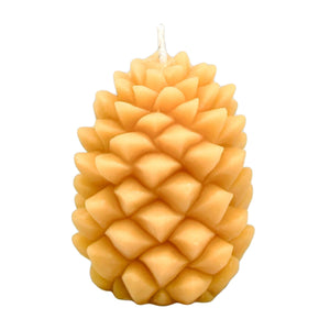 Pinecone Pillar - Honey Candles