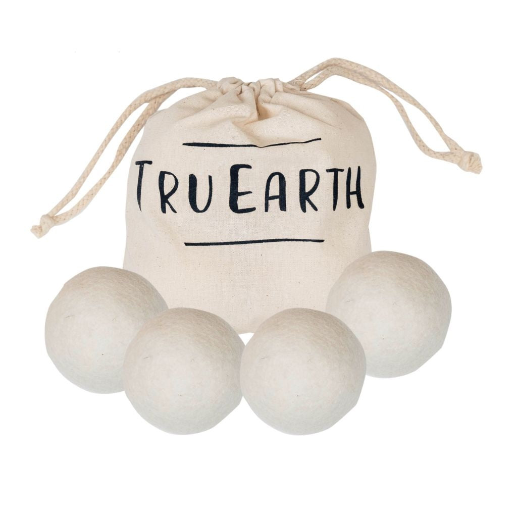 Tru Earth Reusable Wool Dryer Balls with Bag Made from New Zealand Wool