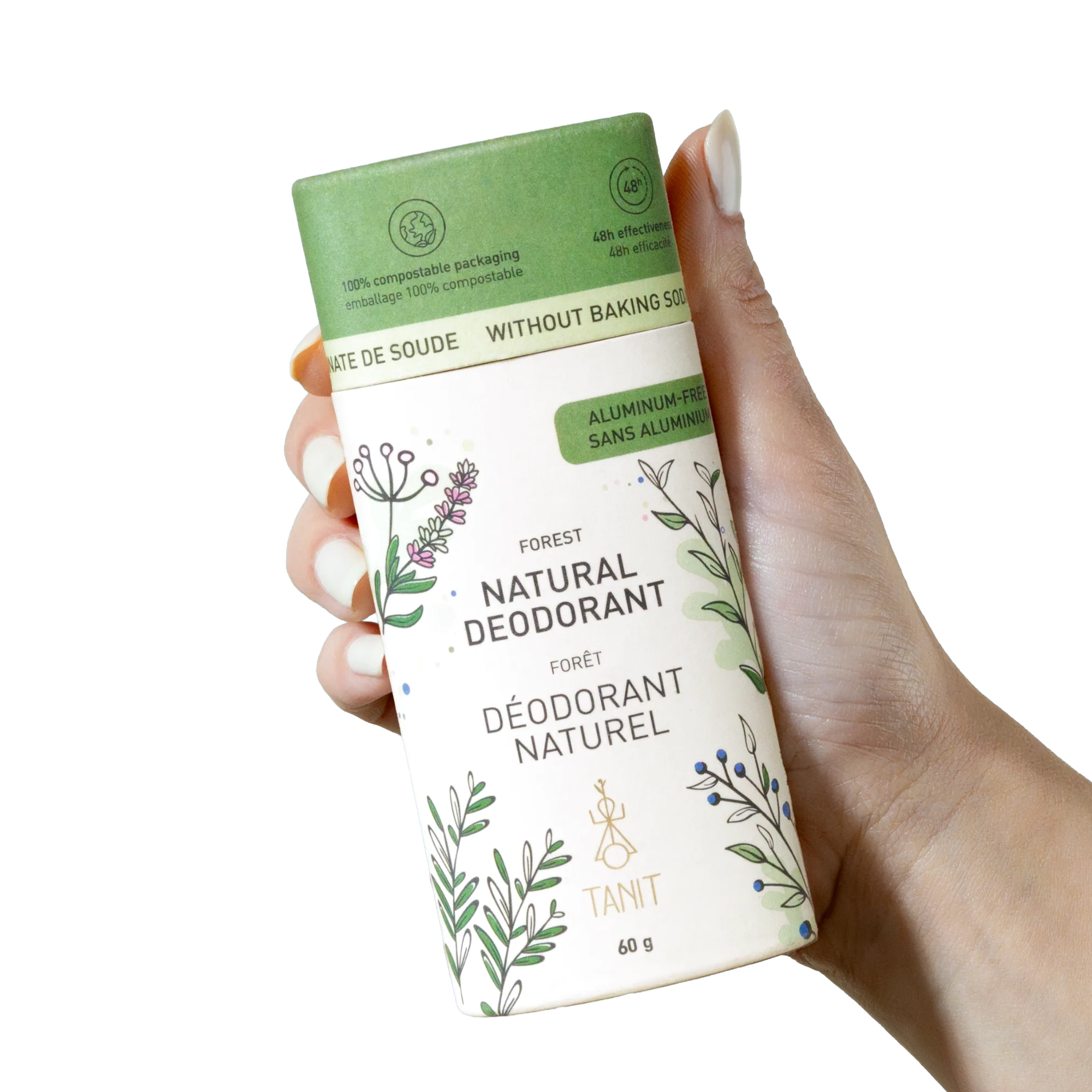Natural solid deodorant