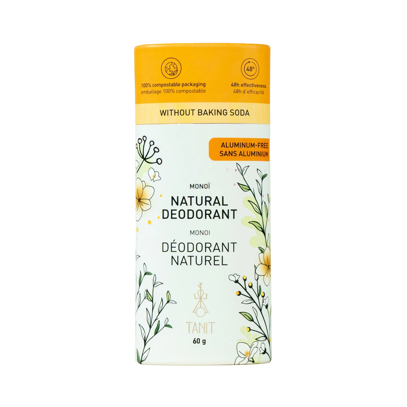 Natural solid deodorant