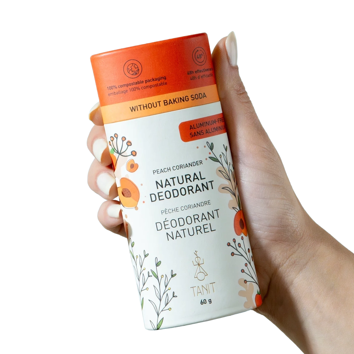 Natural solid deodorant