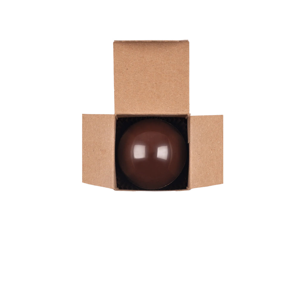 Chocolat Boreal hot chocolate bomb kraft packaging