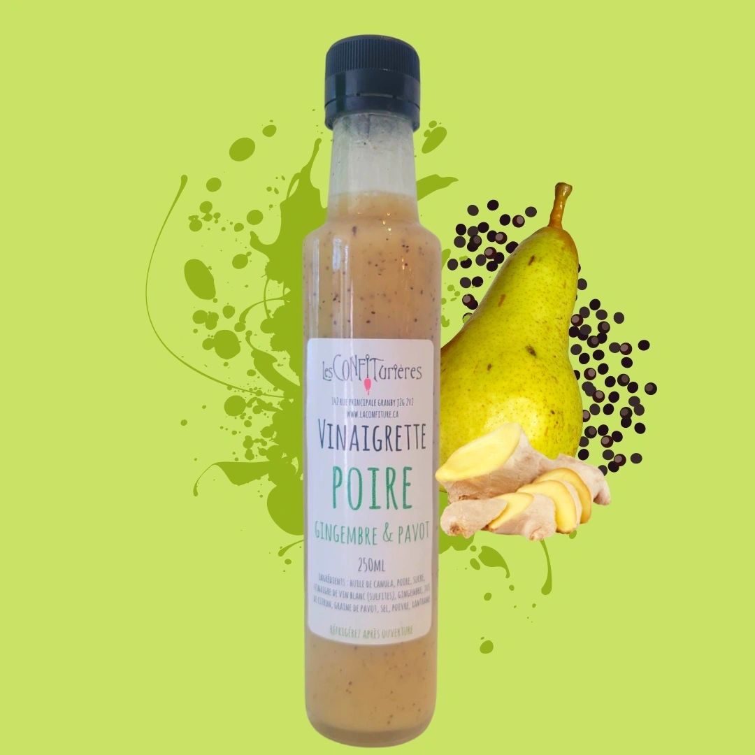 Pear, Ginger and Poppy dressing